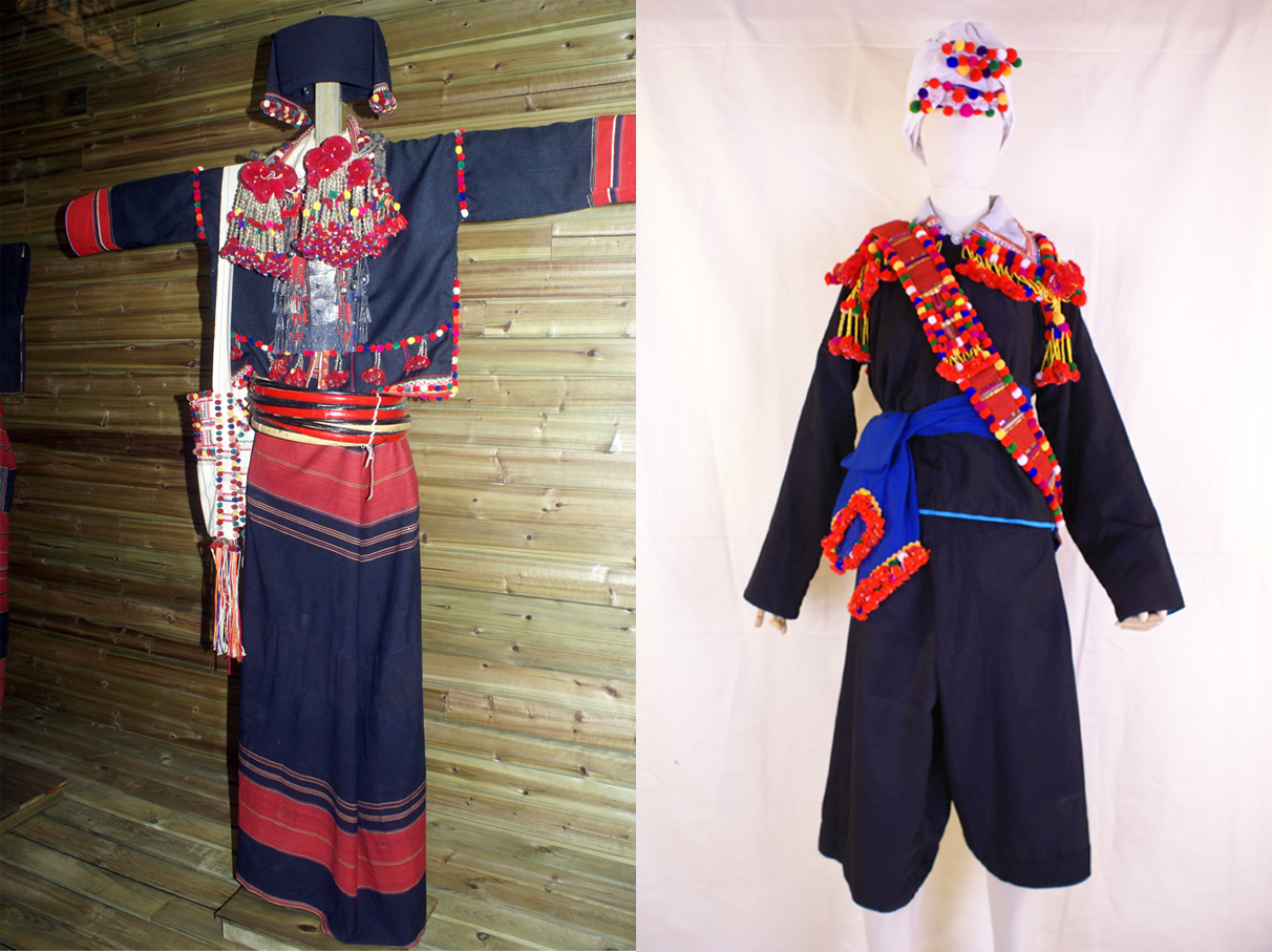 德昂族传统服饰 刘军摄影参考资料:李莹:《云南德昂族服饰艺术及其